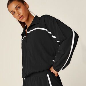 Beyond Yoga Go Retro Jacket - True Black/True White